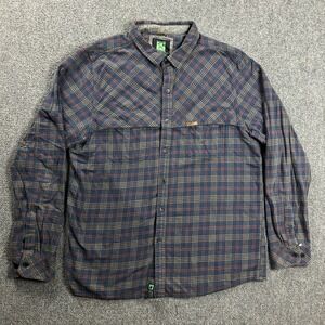 Hippytree Flannel Shirt Mens Large Plaid Surf & Stone Nomad‎ Division Cotton